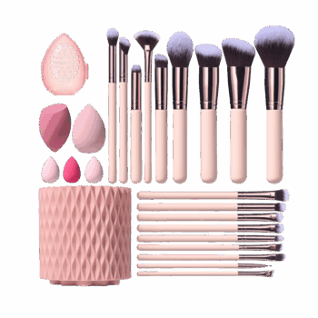 18-Pc Set with Sponges & Holder
